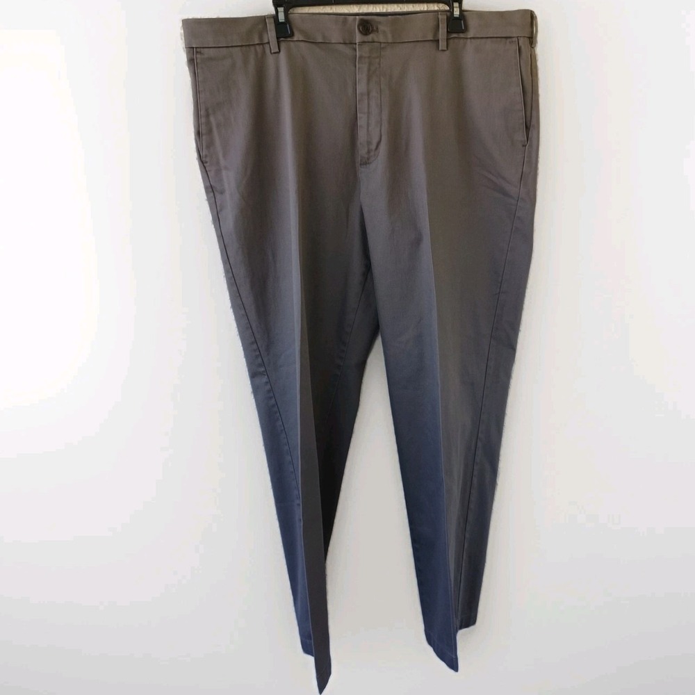 Dockers Mens Classic Fit Flex Comfort Stretch Twill Pants Khaki Size 42x32